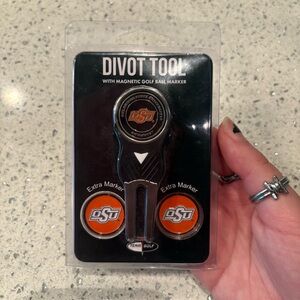Divot Tool with Magnetic Ball Marker - Black